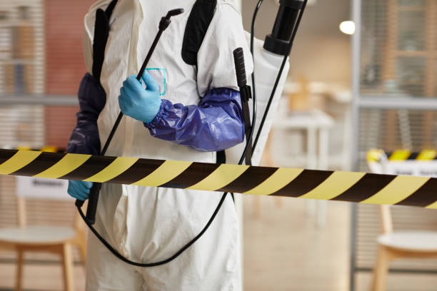 Professional Biohazard Cleanup technician working in Upland, PA